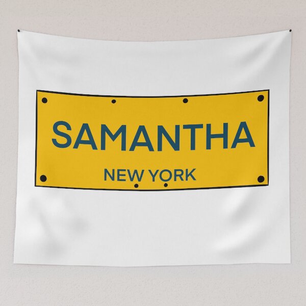 Artikelvorschau, New York Kennzeichen Name Samantha entworfen und verkauft von LinhlyHarwell13.