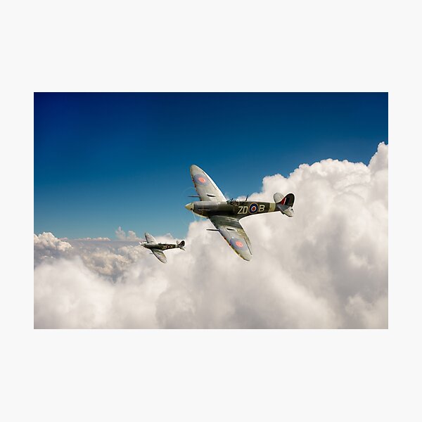 222 Squadron Spitfires Photographic Print