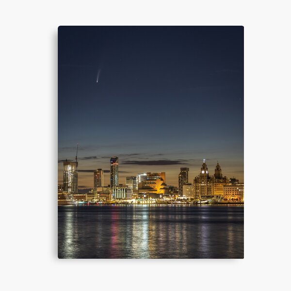 Neowise over Liverpool Canvas Print