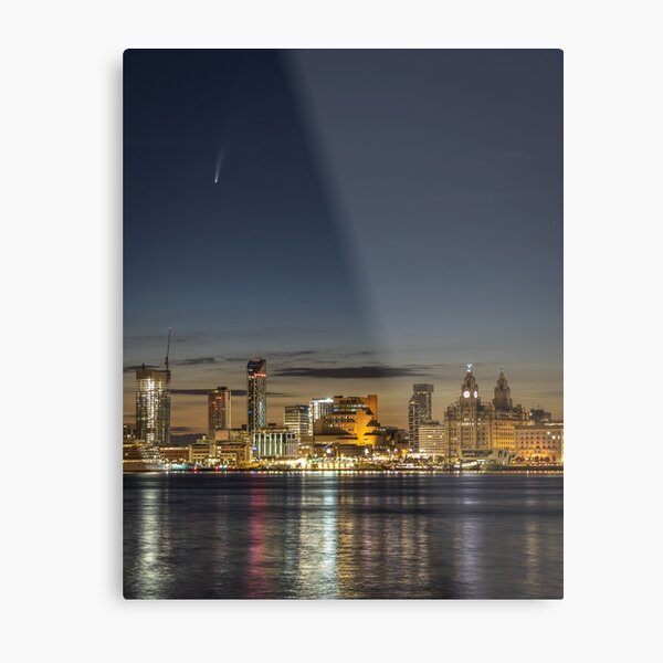 Neowise over Liverpool Metal Print