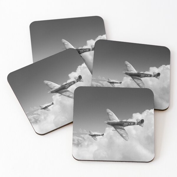 Item preview, 222 Squadron Spitfires B&W version designed and sold by Flight Artworks.