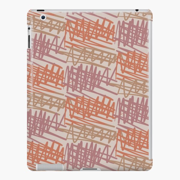 Scribbled Impatience 2 | Neutral Colors Pattern iPad Snap Case