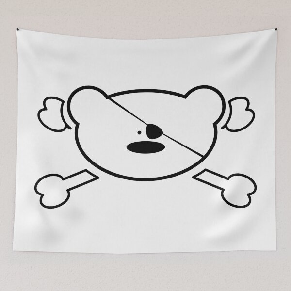 Item preview, Funny Teddy Bear with Eye Patch and Bones designed and sold by chrisbears.