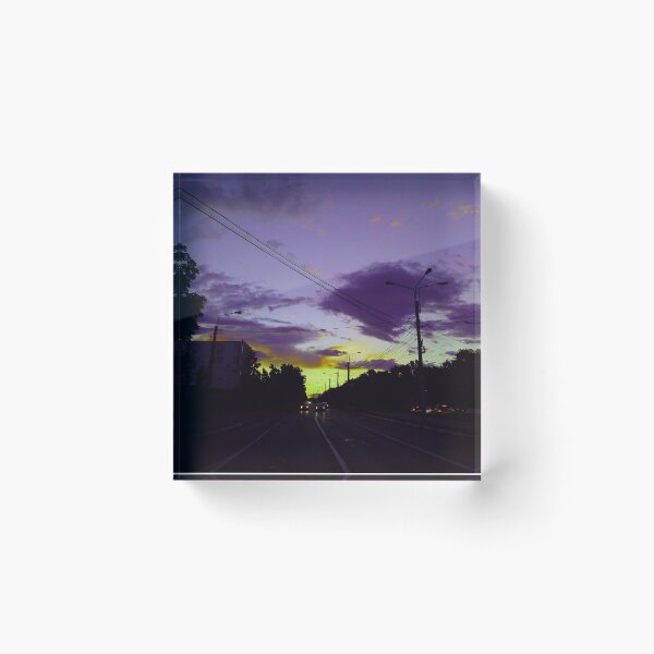 Item preview, Yellow and purple city sky designed and sold by IlonaP99.