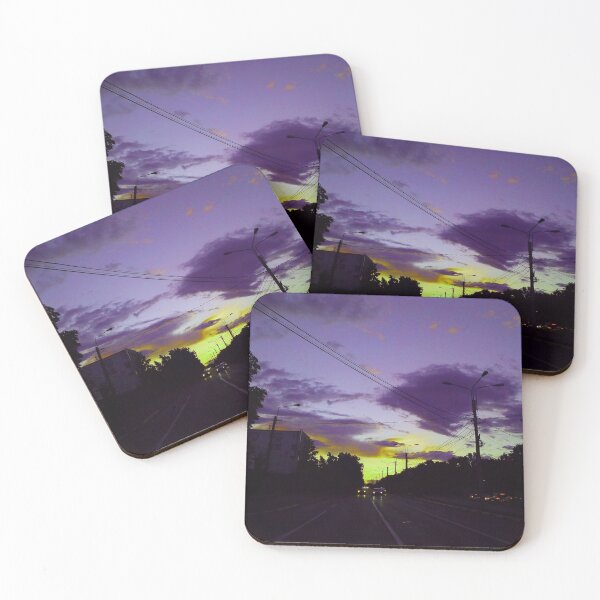 Item preview, Yellow and purple city sky designed and sold by IlonaP99.