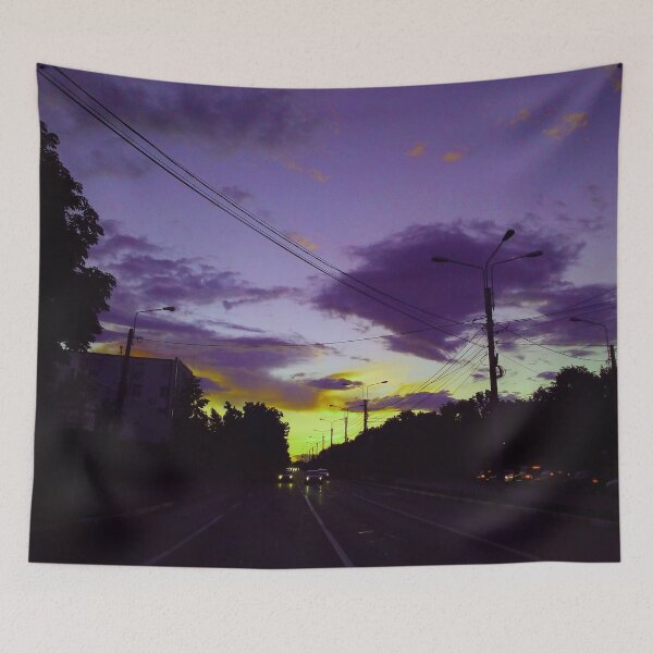 Item preview, Yellow and purple city sky designed and sold by IlonaP99.