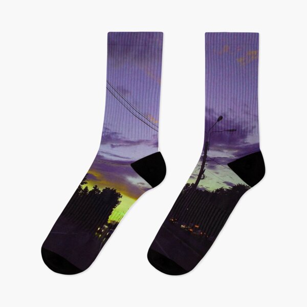 Item preview, Yellow and purple city sky designed and sold by IlonaP99.
