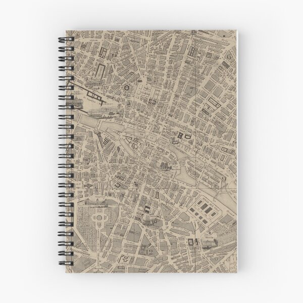 Item preview, Vintage Map of Paris France (1854) designed and sold by BravuraMedia.