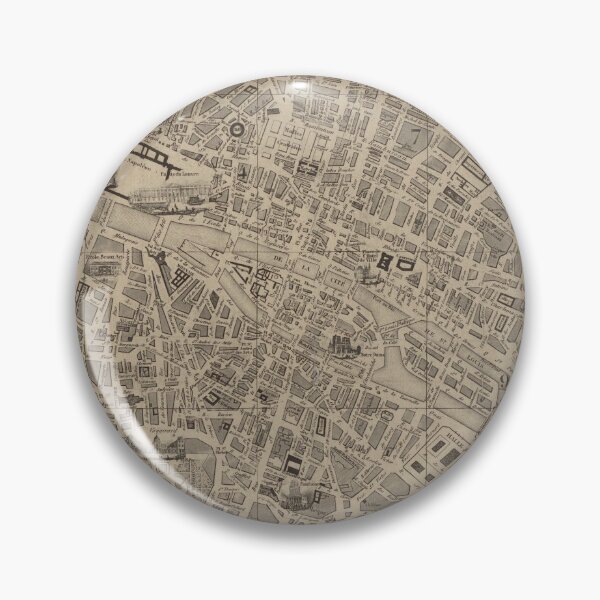 Item preview, Vintage Map of Paris France (1854) designed and sold by BravuraMedia.