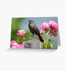 Bird in a Garden Greeting Card