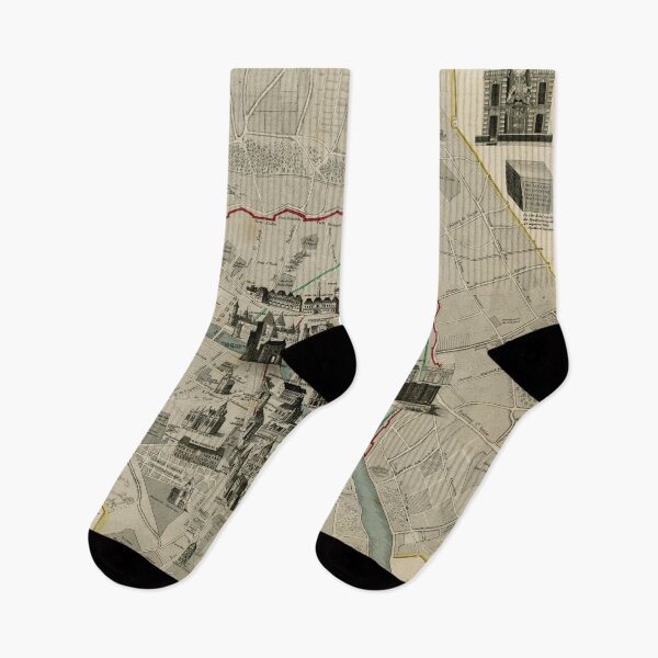 Item preview, Vintage Paris France Monuments & Landmarks Map (1860) designed and sold by BravuraMedia.