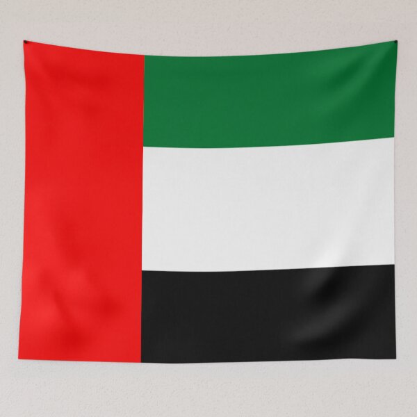 Item preview, United Arab Emirates square flag designed and sold by P-I-R.