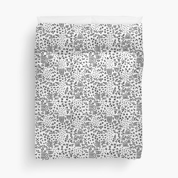 Black Line Design Duvet Cover