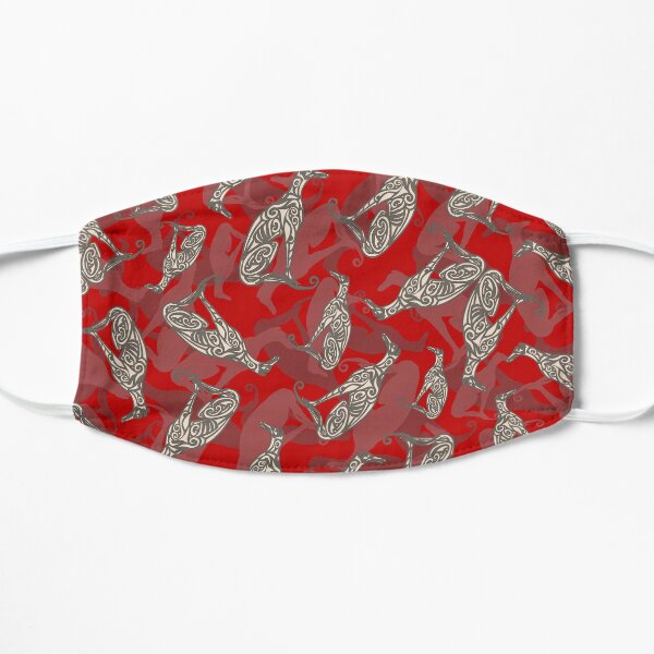 Greyhound Camo - Bold Red Mask