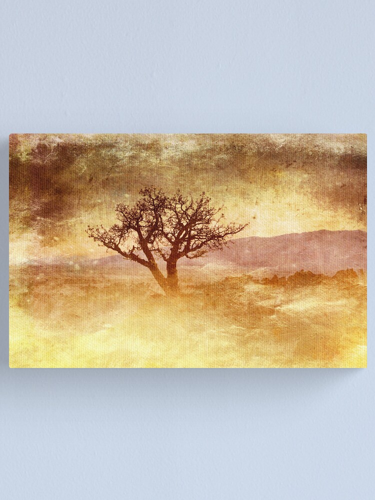 Alternate view of Tree At Dusk in Waikoloa Revisited Canvas Print