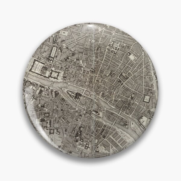 Item preview, Vintage Map of Paris France (1860) designed and sold by BravuraMedia.