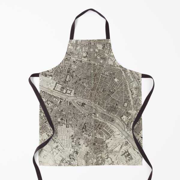 Item preview, Vintage Map of Paris France (1860) designed and sold by BravuraMedia.