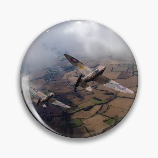 Item preview, Spitfires among low clouds designed and sold by Flight Artworks.