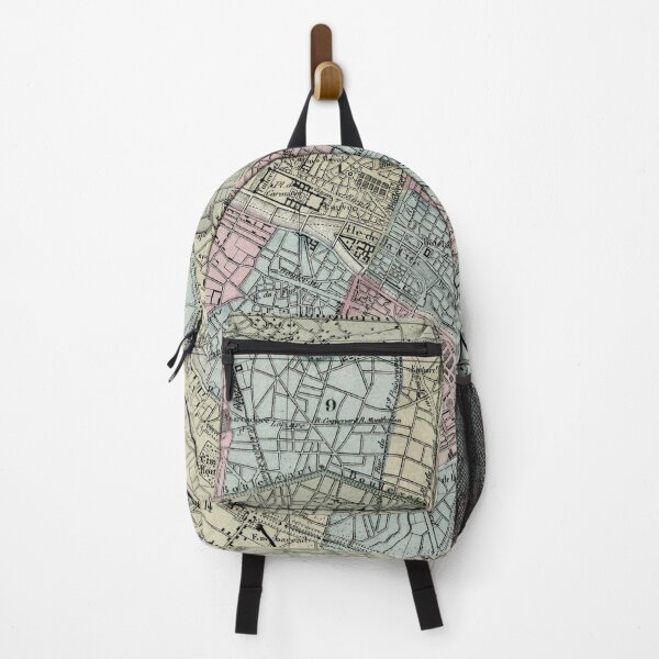 Item preview, Vintage Map of Paris France (1869) designed and sold by BravuraMedia.