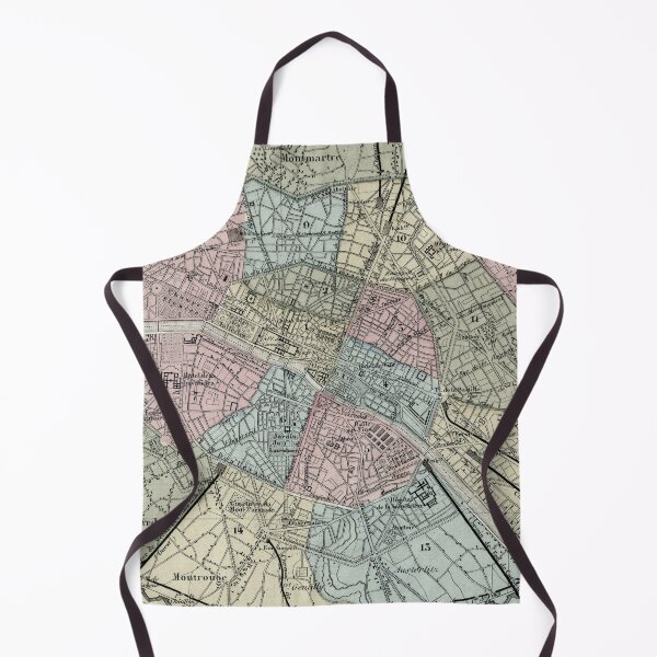 Item preview, Vintage Map of Paris France (1869) designed and sold by BravuraMedia.