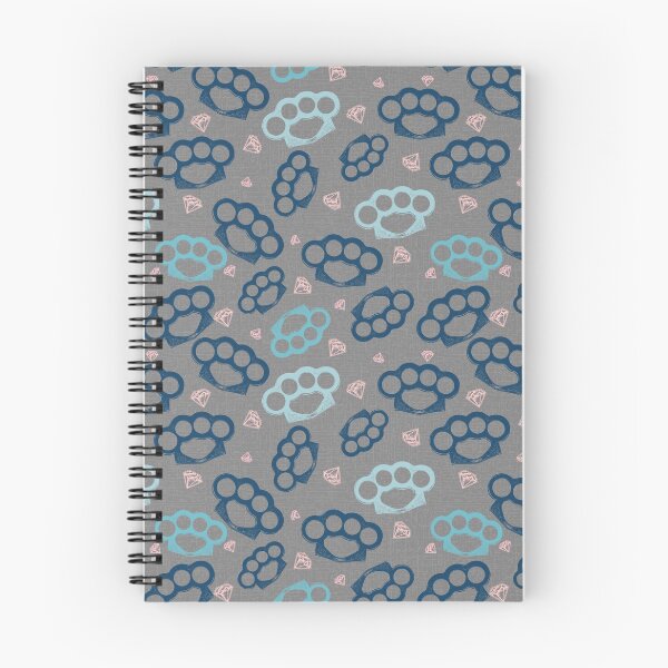 Item preview, Brass Knuckles & Diamonds - Rad 90s inspired skater print in gray designed and sold by JennCreatesArt.
