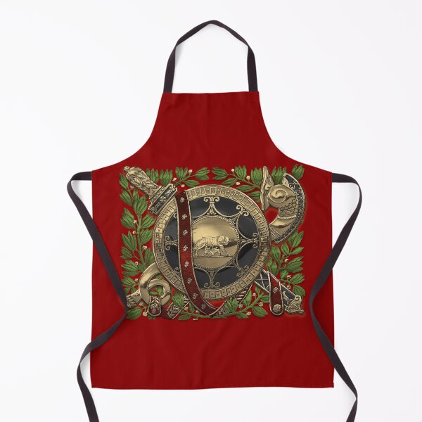 Item preview, Roman Military Attributes over Red Velvet designed and sold by Serge Averbukh Art Studio.