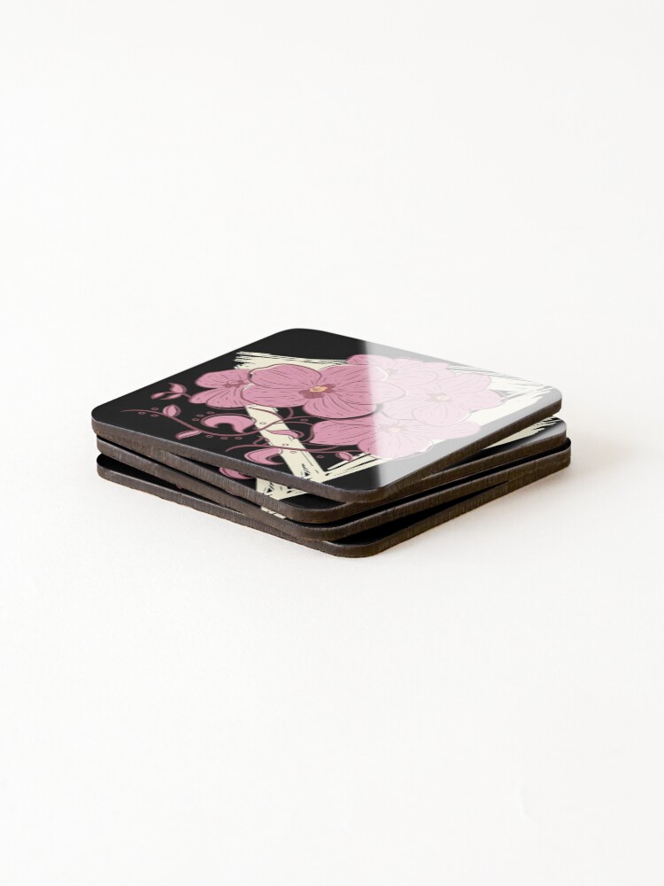 Thumbnail 4 of 5, Coasters (Set of 4), Flower Spring Design designed and sold by DavinciStore21.
