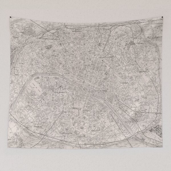 Item preview, Vintage Map of Paris France (1876) designed and sold by BravuraMedia.