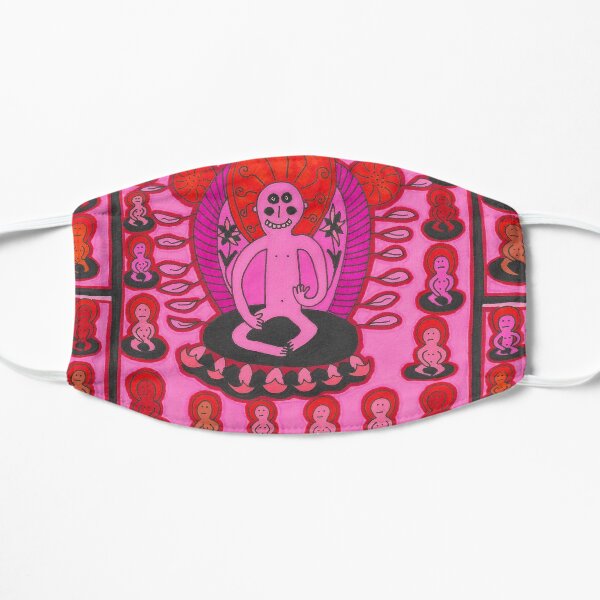 Pink Buddhist Meditation Piece Small Mask
