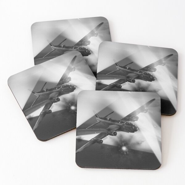 Item preview, Short Stirling battling through B&W version designed and sold by Flight Artworks.