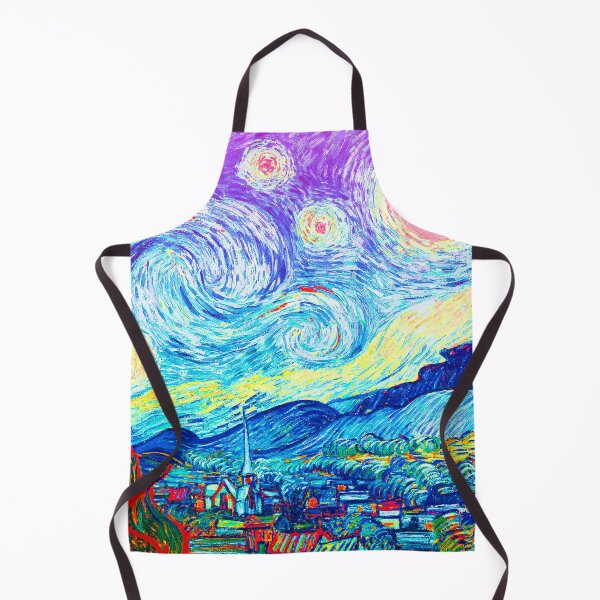 Item preview, Psychedelic Colorful Starry Night Abstract Van Gogh designed and sold by CoitoCG.