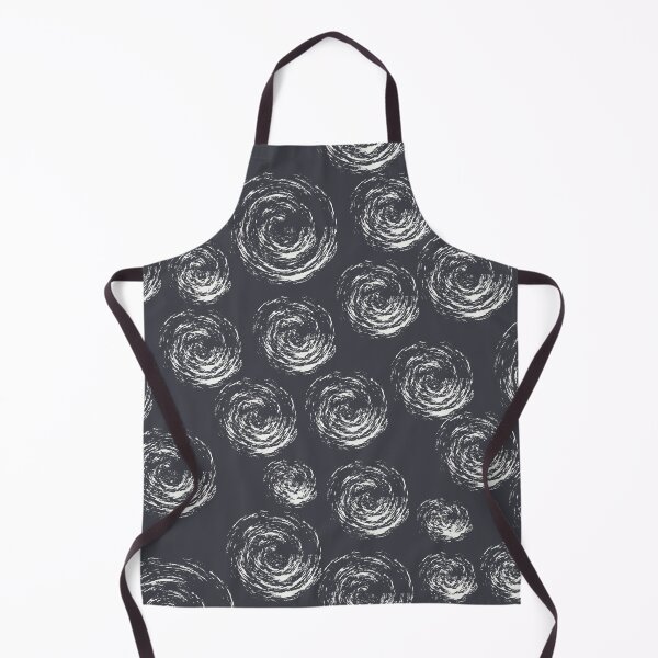 Item preview, Blue Greyish White Circular Strokes on Grey designed and sold by BlertaDK.