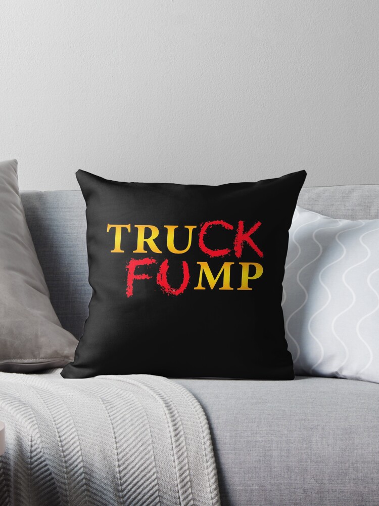 Throw Pillow, The Original Truck Fump designed and sold by Shypixel
