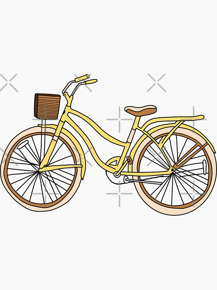 Yellow beach cruiser cheap bike