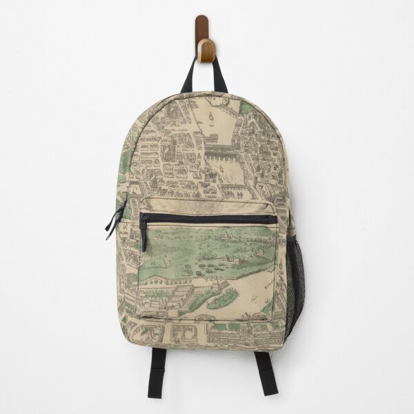 Item preview, Vintage Pictorial Map of Paris France (1890) designed and sold by BravuraMedia.