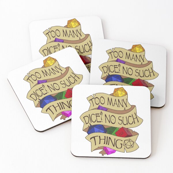 Item preview, Too Many Dice? No Such Thing designed and sold by AceLlama.