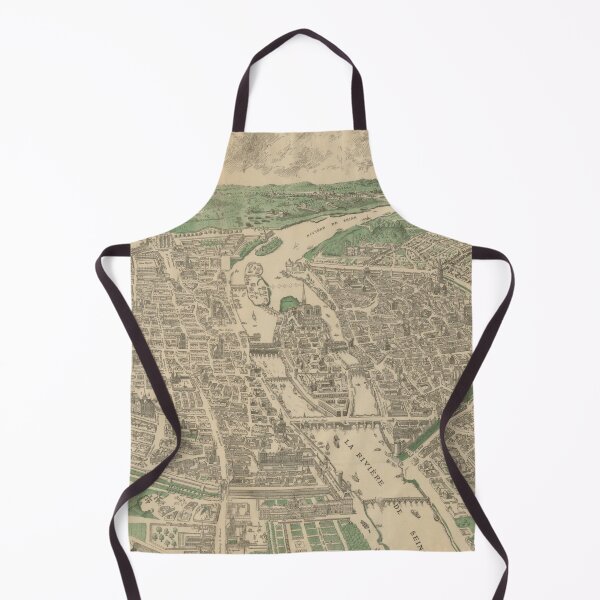 Item preview, Vintage Pictorial Map of Paris France (1890) designed and sold by BravuraMedia.