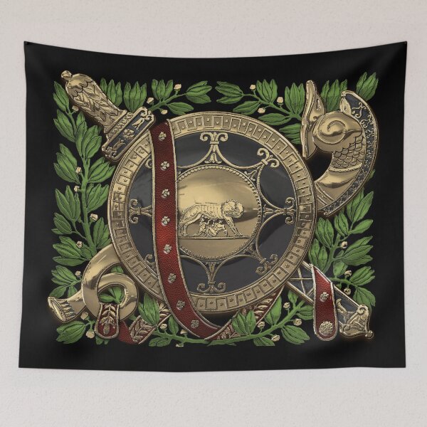 Item preview, Roman Military Attributes over Black Velvet designed and sold by Serge Averbukh Art Studio.