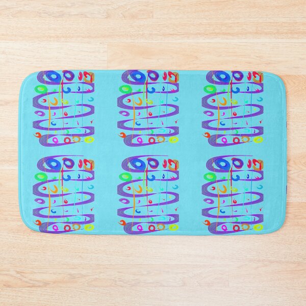 Item preview, green blue red circle blue background  designed and sold by miaterinka.