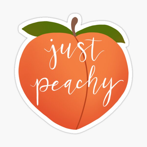 Peachy Keen Sticker For Sale By Ginabuonauro Redbubble