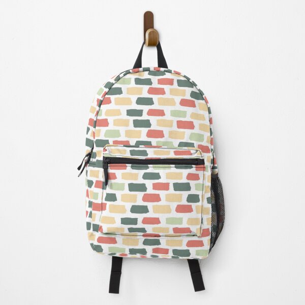 Item preview, Abstract Brick Urban Pattern - Green Red and Yellow designed and sold by Avenie.