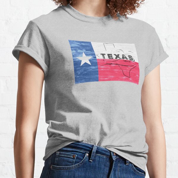 Rustic Texas Flag Y'all Classic T-Shirt