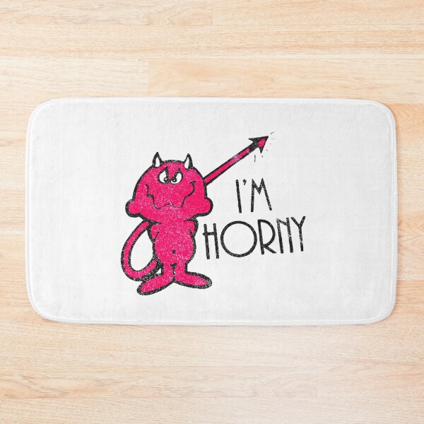 Item preview, Vintage/Distressed Pun, Punny, Devil "I'm Horny" designed and sold by ArtifulPrints.
