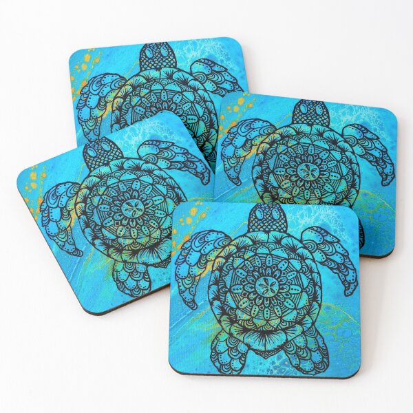 Item preview, mandala turtle designed and sold by HappyGeckos.