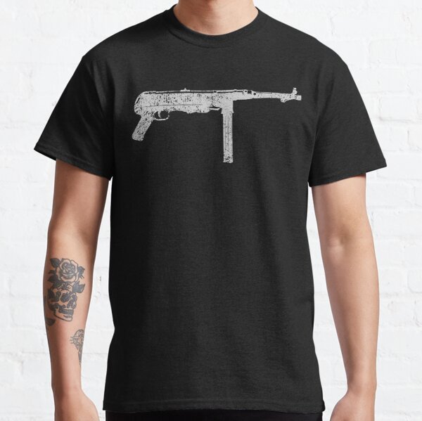 Submachine Gun T Shirts Redbubble - submachine gun roblox