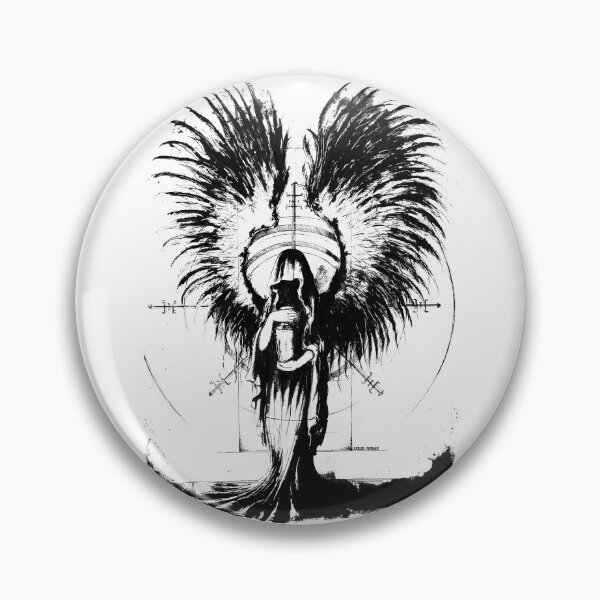 Item preview, Angel of Death - Ink Drawing (Semi-transparent) designed and sold by aurielphoenix.