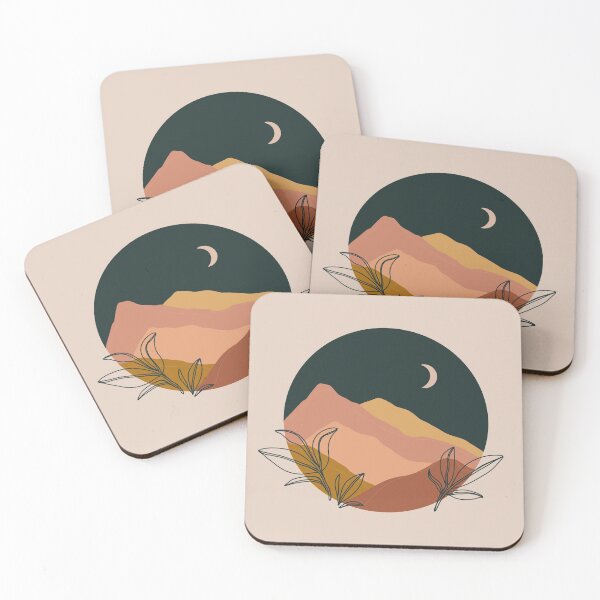Item preview, Minimal Earth Tone Mountains designed and sold by aterkaderk.