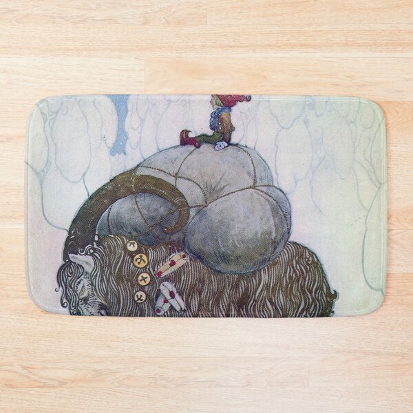 Artikelvorschau, The Billy Goat Vintage John Bauer fantasy artwork entworfen und verkauft von Vintage Designs +.