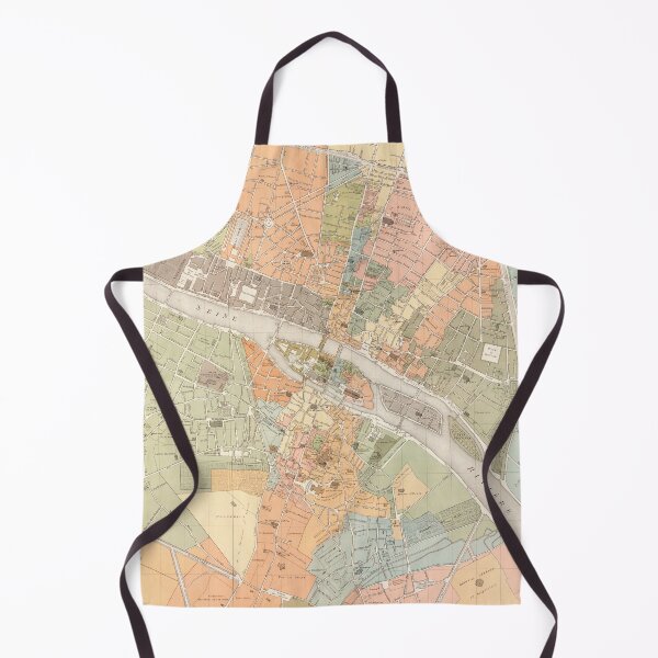 Item preview, Vintage Map of Paris France (1904) designed and sold by BravuraMedia.