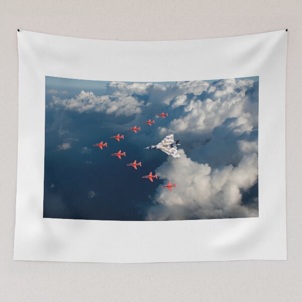 Item preview, Red Arrows y Avro Vulcan sobre las nubes designed and sold by Flight Artworks.
